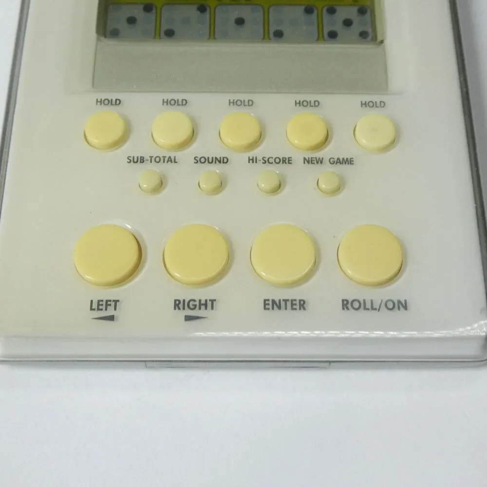 Yahtzee Handheld Electronic Game 2007 Hasbro Parker Brothers TESTED WORKS!